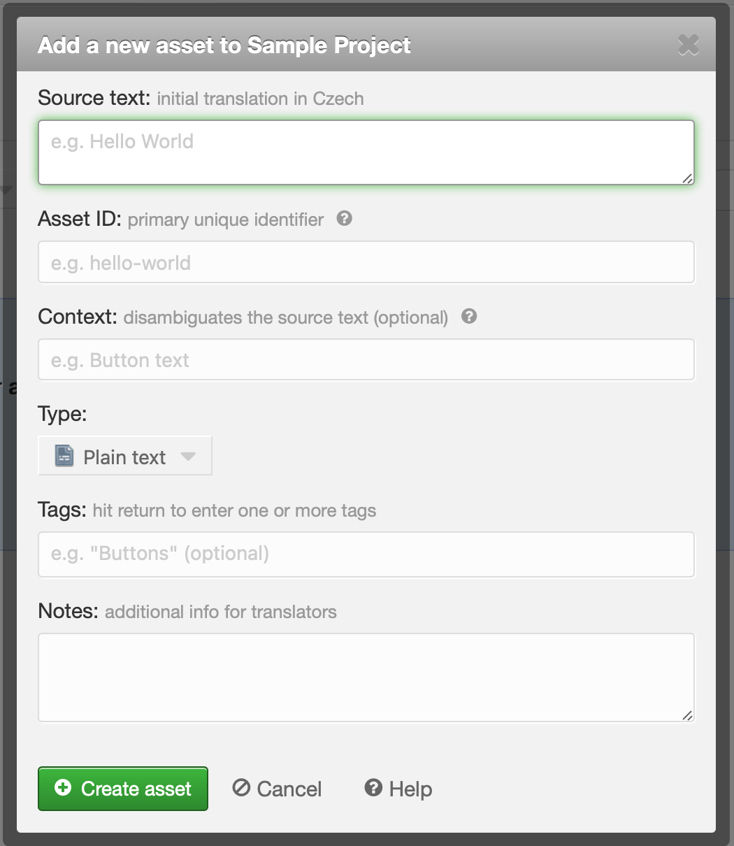 Localise.biz - Customized settings