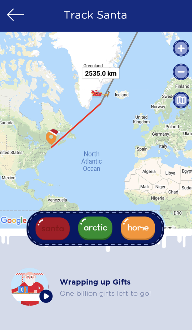 Christmas Mobile Apps 2023 -  Santa Tracker